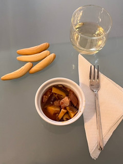 Una foto de Morro con boletus (shiitake), pincho