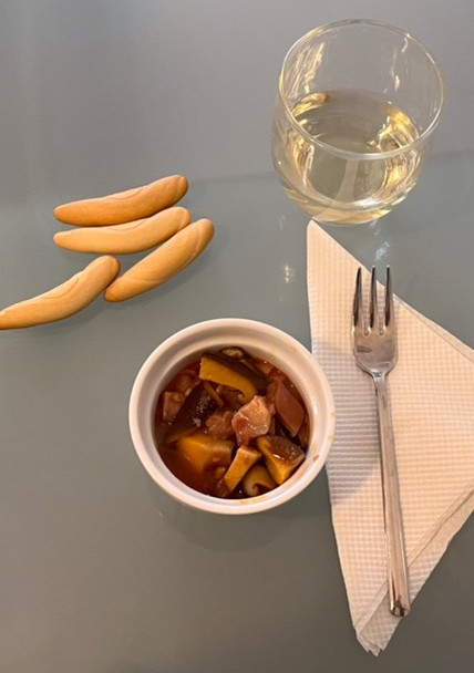 Una foto de Morro con boletus (shiitake), pincho