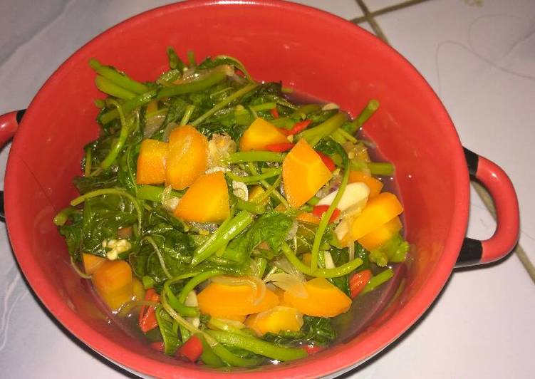 Resep Bayam wortel tumis, Menggugah Selera