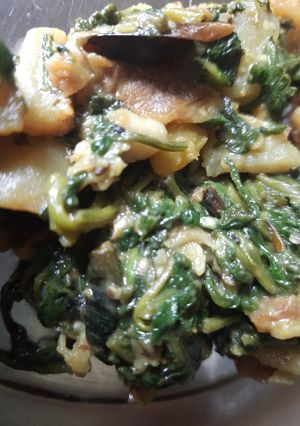 পালং শাকের ঘন্ট(palak saager ghonto recipe in Bengali) রেসিপির প্রধান ছবি