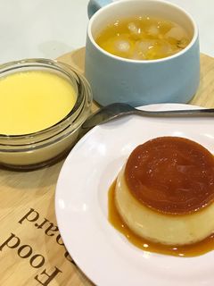 Hình của món Bánh flan dừa.
