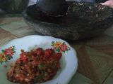Sambal terasii(sambal calok khas jambi)