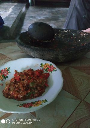 Foto resep Sambal terasii(sambal calok khas jambi)