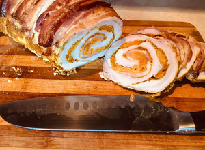 Фото Свиная буженина рулетом завернутая в бекон #Марафон #мяснойрулет#буженина.