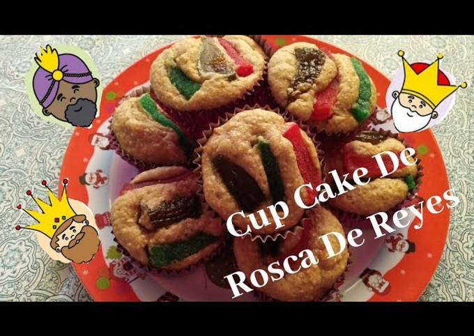 Rosca de Reyes en cupcake Receta de Lupita Luna Yt- Cookpad