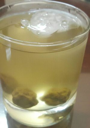 Hình của món Nước sấu ngâm đường phèn.