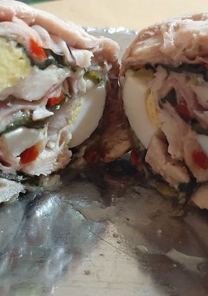 Una foto de Arrollado de pollo a la Clau