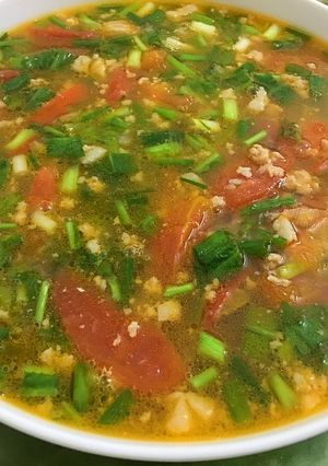 Hình của món Canh thịt chua.