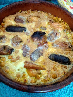 Una foto de Arròs amb crosta (arroz al horno)