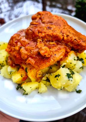Sörös - mustáros szelet 🍺🧅🥔🧄 recept fotója