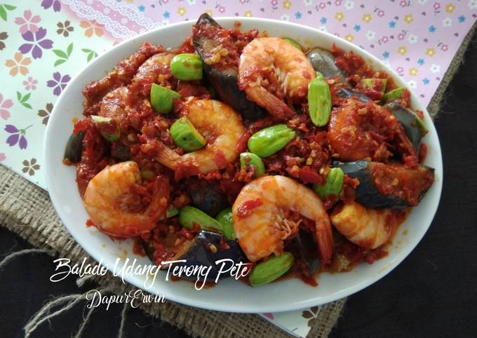 Balado Udang Terong Pete