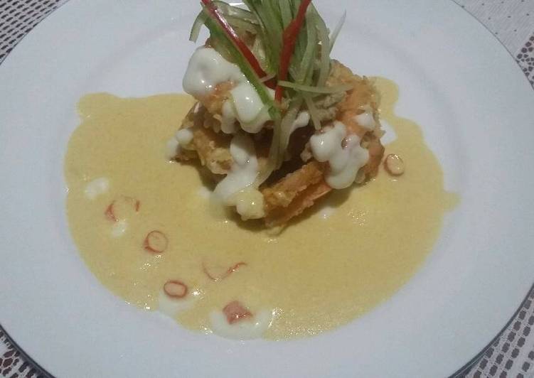 Resep Udang goreng mentega susu yang Enak