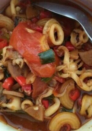 Foto resep Cumi MakaBa saus pedas.