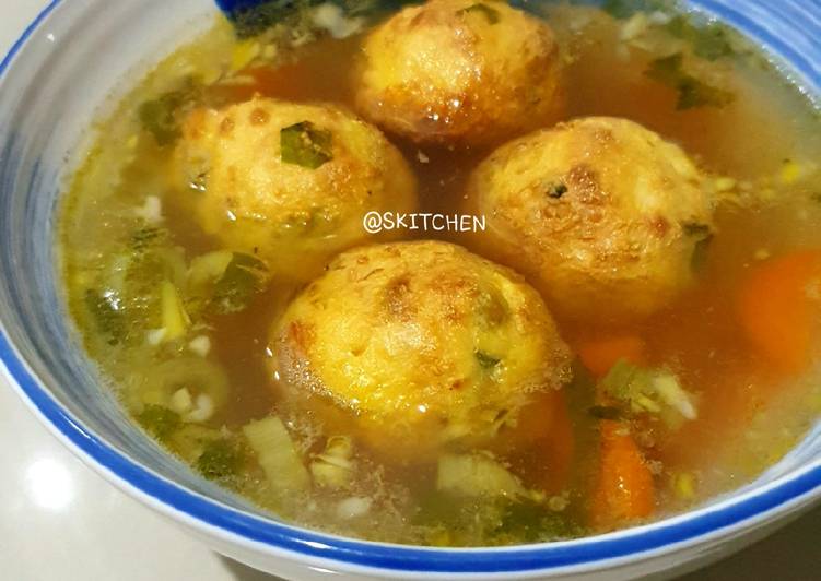 Sop Bola Tahu (Tanpa Daging) Air Fryer