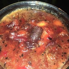 A picture of Khajur Strawberry Chutney.