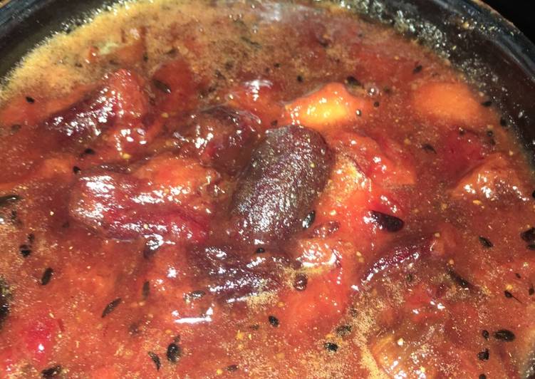 Recipe of Favorite Khajur Strawberry Chutney