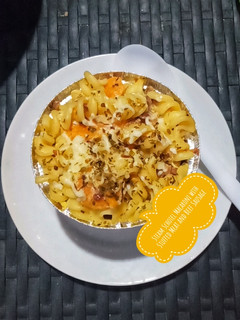 Foto resep 86. Steam Schotel Macaroni with Stuffed Meat and Beef Sausage 🥓