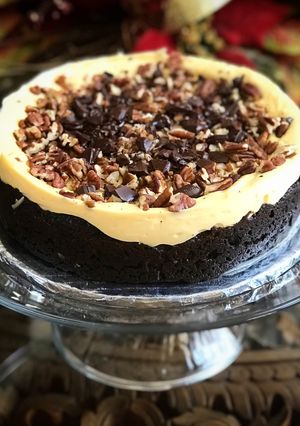 Foto resep Keto Chewy Brownies Cheescake#ketopad
