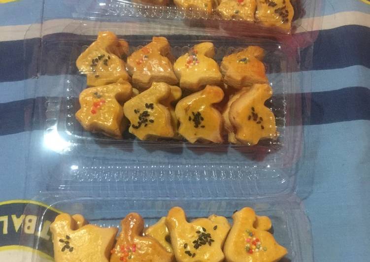 Easiest Way to Make Appetizing Salted egg cookies