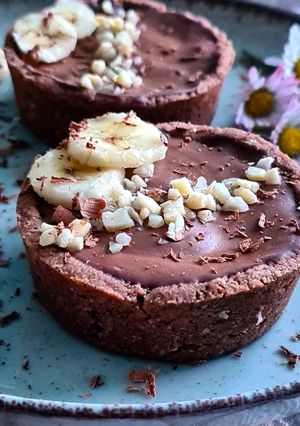 Une photo de Tartelettes chocolat banane vegan !!!