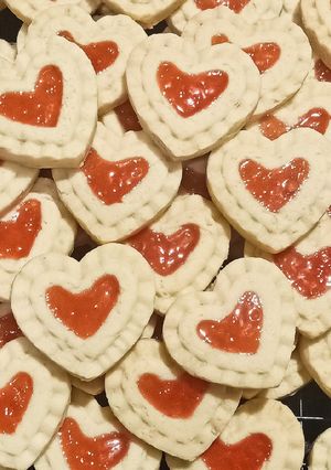 Foto resep Kukis cream cheese bentuk hati