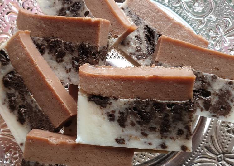 Puding oreo susu milo