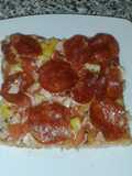 Exquisita pizza de pepperoni