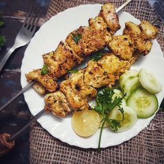 A picture of Chicken Malai tikka.