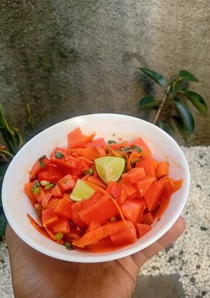 Foto resep Salad Wortel dan Pepaya
