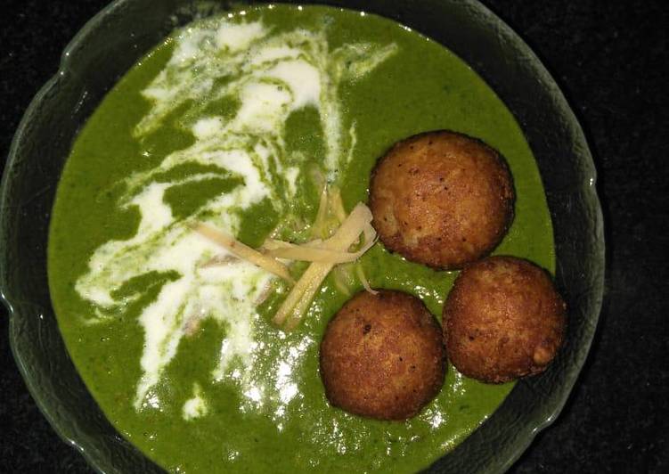 Easiest Way to Make Quick Palak paneer kofta