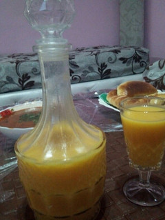 صورة لوصفة عصير الجزر والبرتقال المنعش🍹