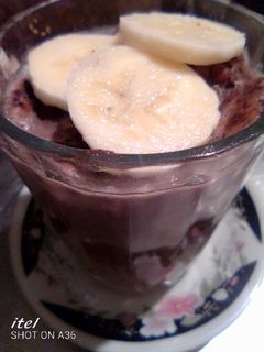 صورة لوصفة 🍧 تحلية بفلان و بسكويت من افكاري 🍌