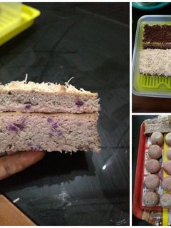 Foto resep Bolu Kukus Ubi Ungu Lapis Keju