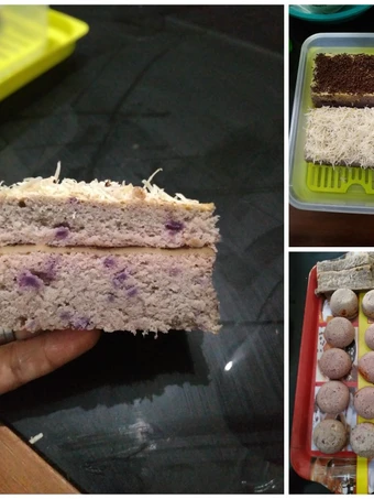 Langkah Gampang Membikin Resep Bolu Kukus Ubi Ungu Lapis Keju yang Lezat Anti Ribet, Lezat