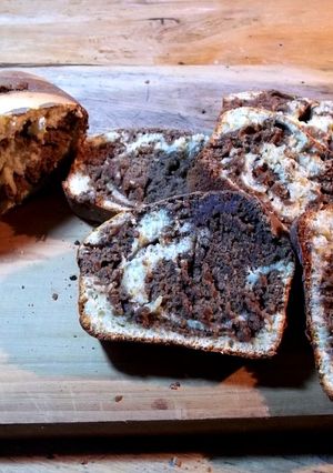 Una foto de Panque de Naranja y Chocolate | económico y fácil