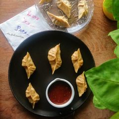 A picture of Sprouts stuffed wheat momos.