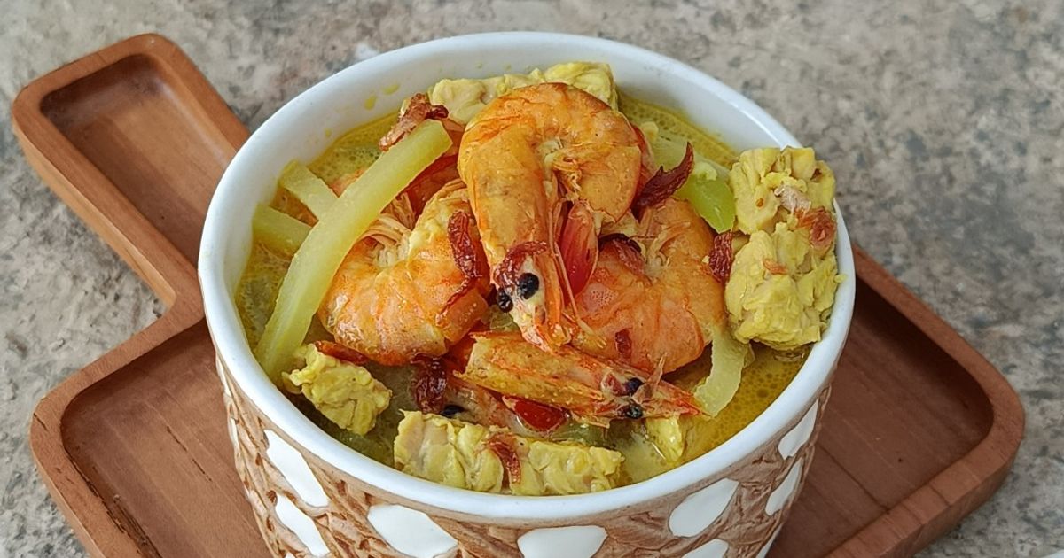 Kare Udang Labu Siam Tempe Semangit