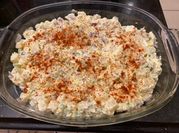 A picture of red potatoes salad