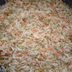 A picture of 3 ingredients coleslaw.