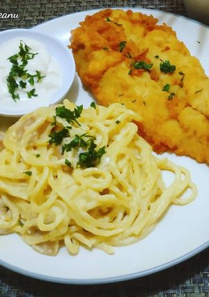 Foto resep Ikan Dori and Cheese Pasta ala MamaKeanu