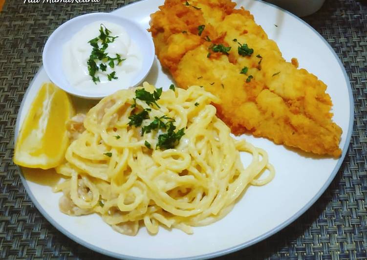 Ikan Dori and Cheese Pasta ala MamaKeanu