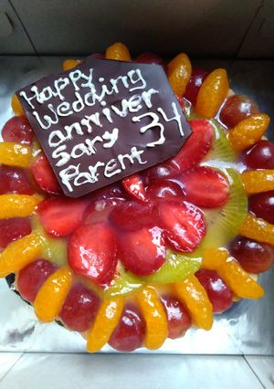 Foto resep Fruits pie diameter 18cm