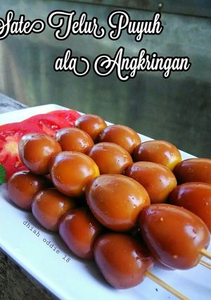 Foto resep SATE TELUR PUYUH ala ANGKRINGAN