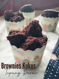 Foto resep Brownies Kukus Tepung Beras (Eggless)