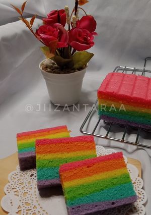 Foto resep Bolu kukus pelangi