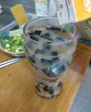 紅茶仙草凍豆奶茶