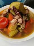 Caldo de pulpos otoñales