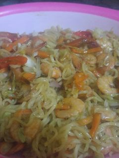 Foto resep Oseng mie soto udang sayur
