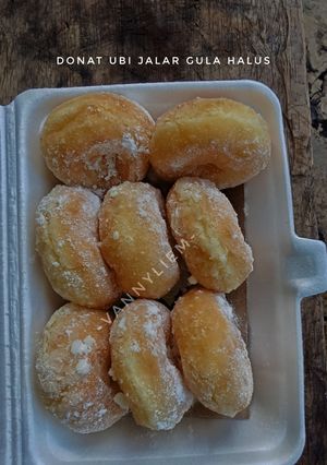 Foto resep Donat Ubi Jalar Topping Gula Halus