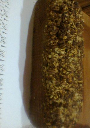 Una foto de Budin con peras y nueces